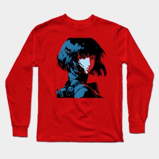 Side face of Motoko Long Sleeve T-Shirt